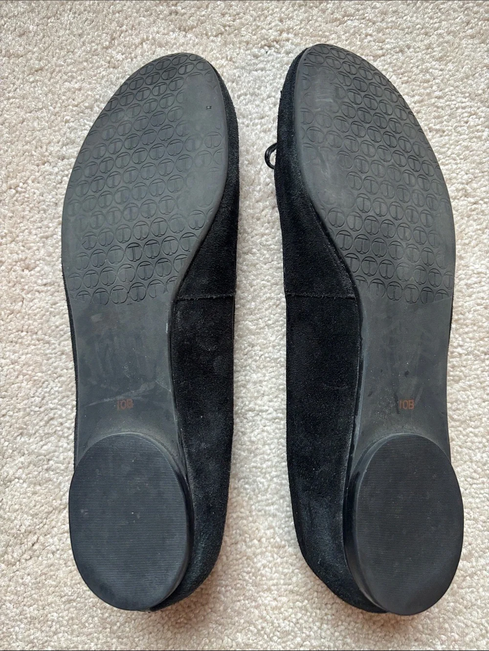Talbots Black Suede Bow Ballet Flats - Picture 3 of 7